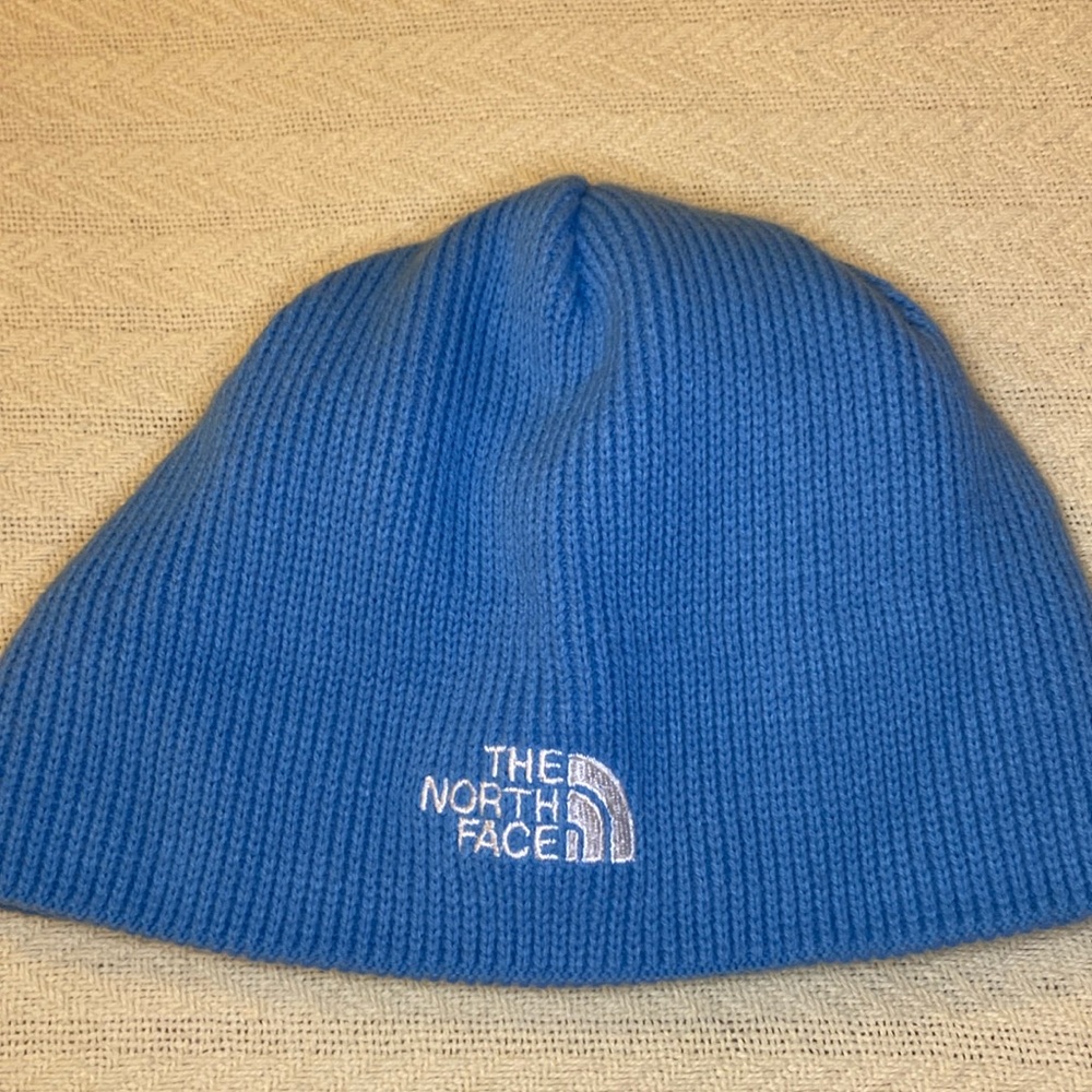 NWOT North Face beanie Toboggan blue OS